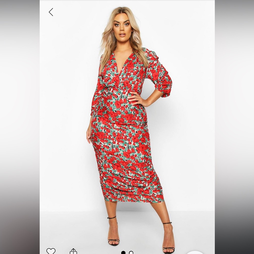 Floral rose dress
